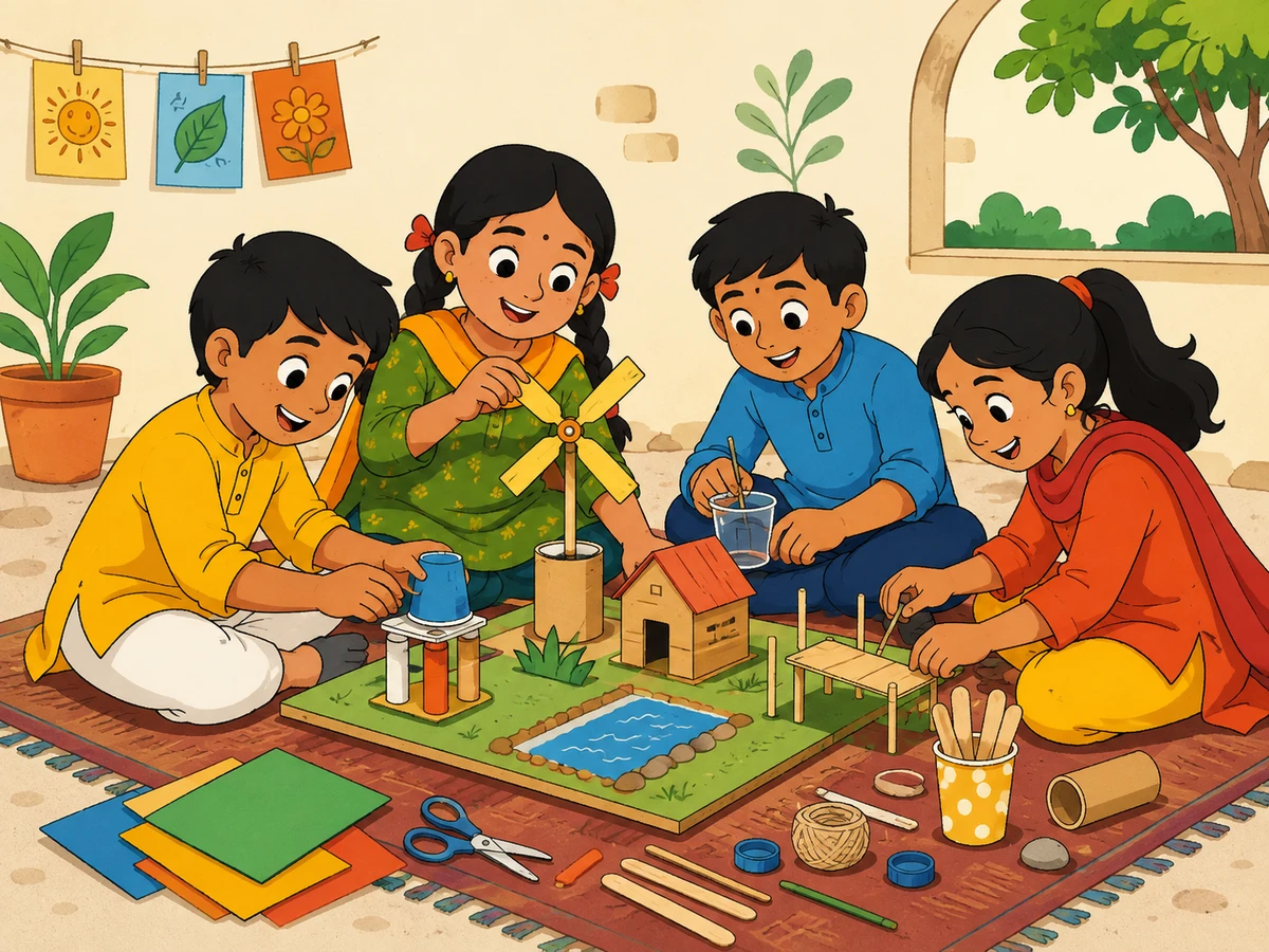 પ્રવૃત્તિ દ્વારા શીખતાં બાળકો
